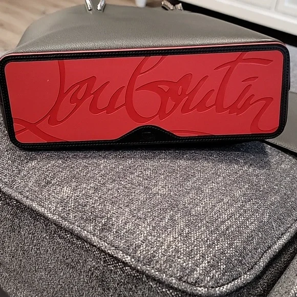 Christian LouBoutin Black and Red Tote Bag with Pouch - Picture 2 of 6